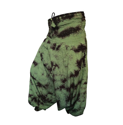 Tie Dye Harem Pants, Colourful Yoga Boho Baggy Trousers Hippie Clothes