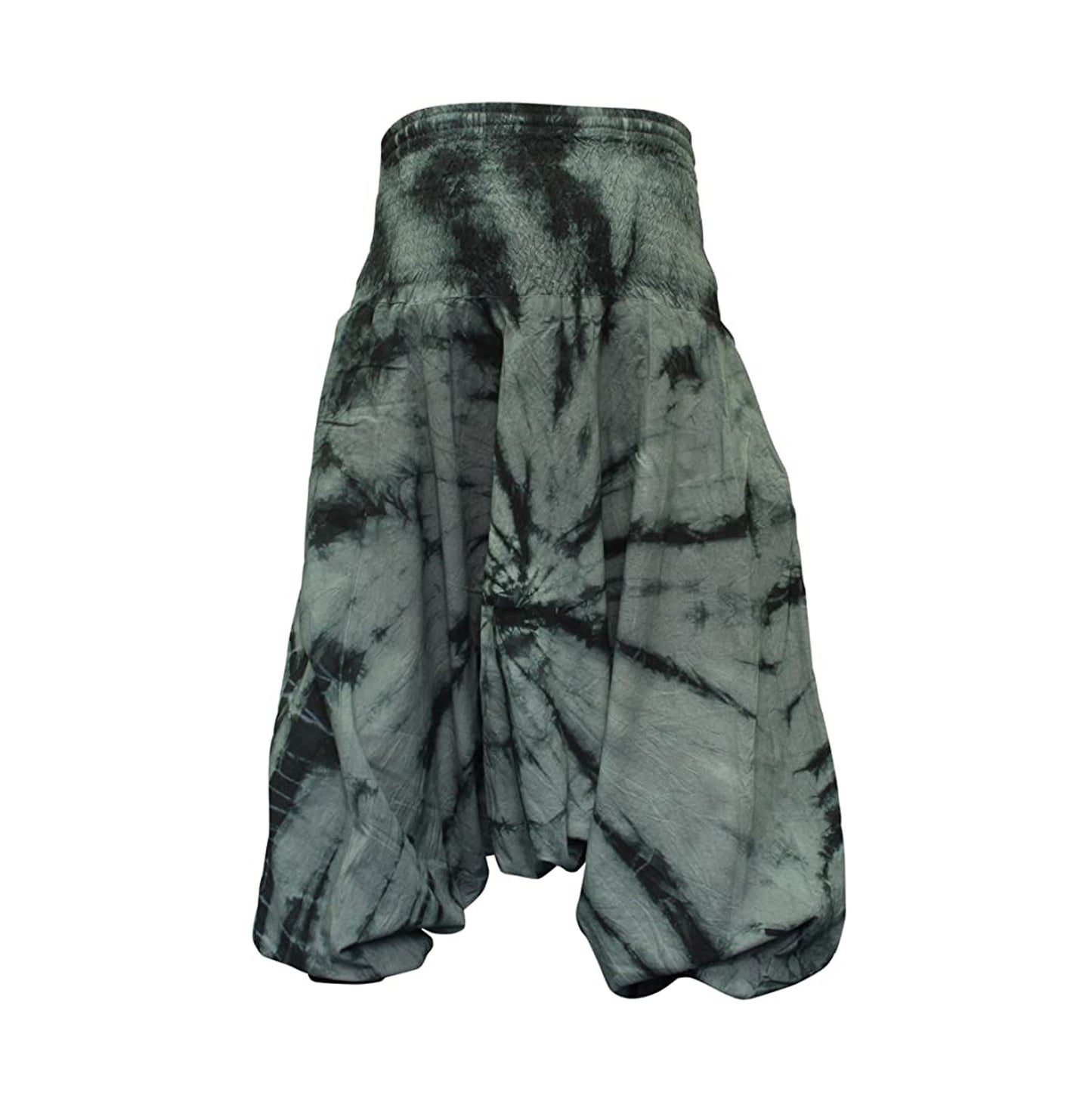 Tie Dye Harem Pants, Colourful Yoga Boho Baggy Trousers Hippie Clothes