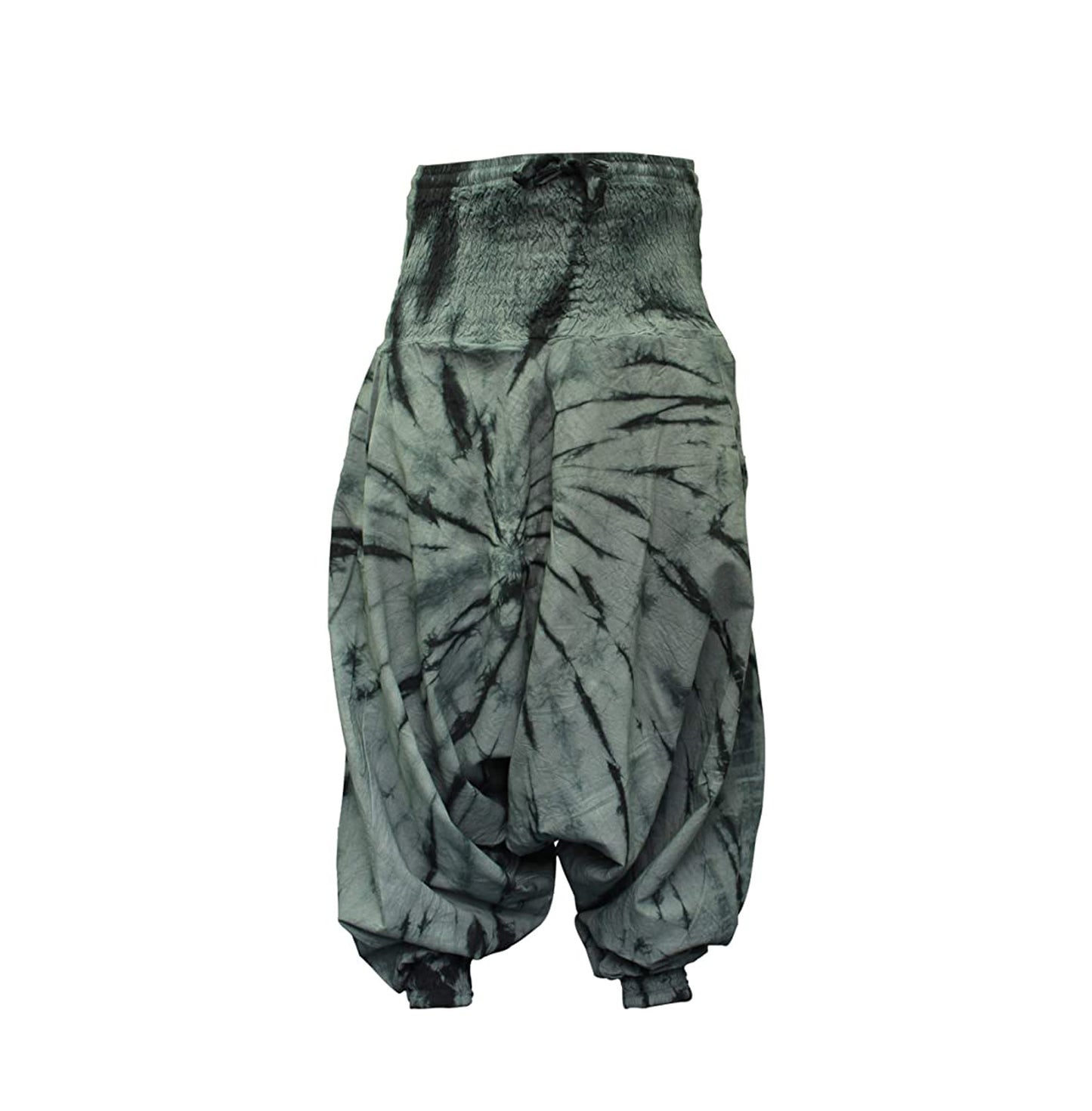 Tie Dye Harem Pants, Colourful Yoga Boho Baggy Trousers Hippie Clothes