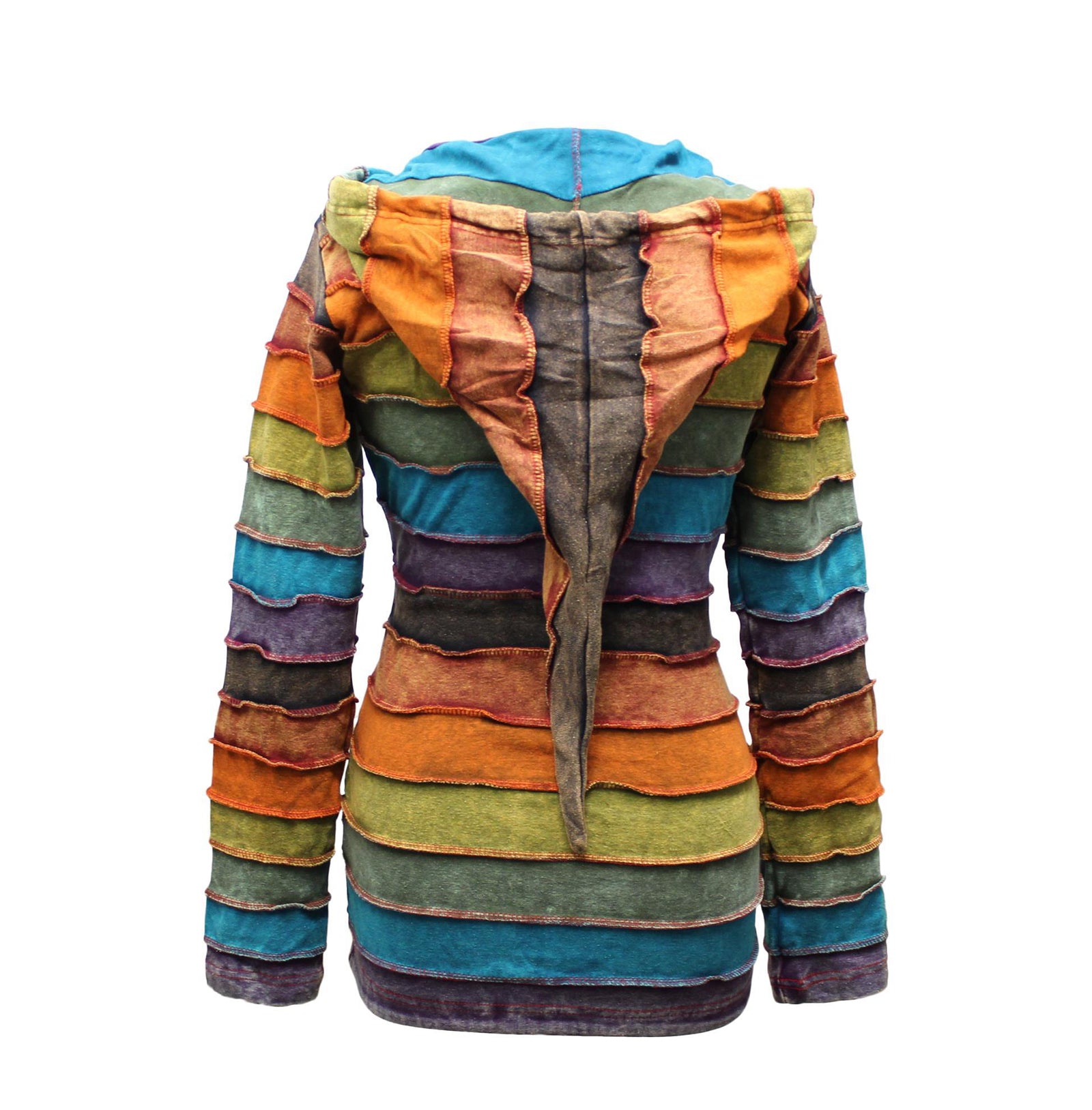 stonewashed-rainbow-rib-hoodie-jacket-for-women
