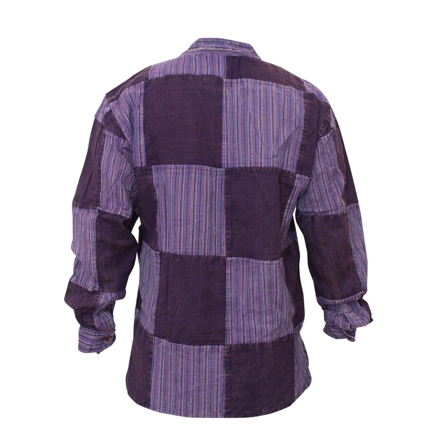 stonewashed-stripe-plain-patch-shirt-for-men