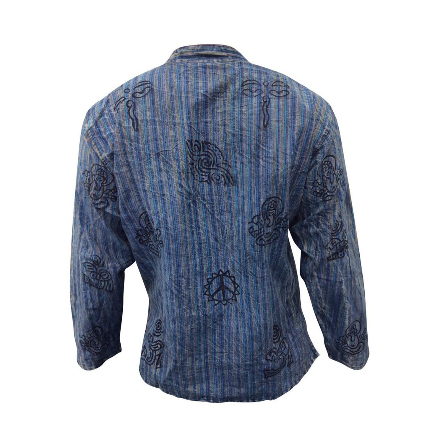 stripe-traditional-collarless-grandad-shirts-for-men