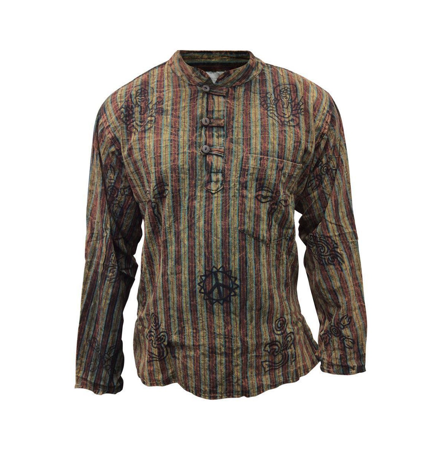 stripe-traditional-collarless-grandad-shirts-for-men