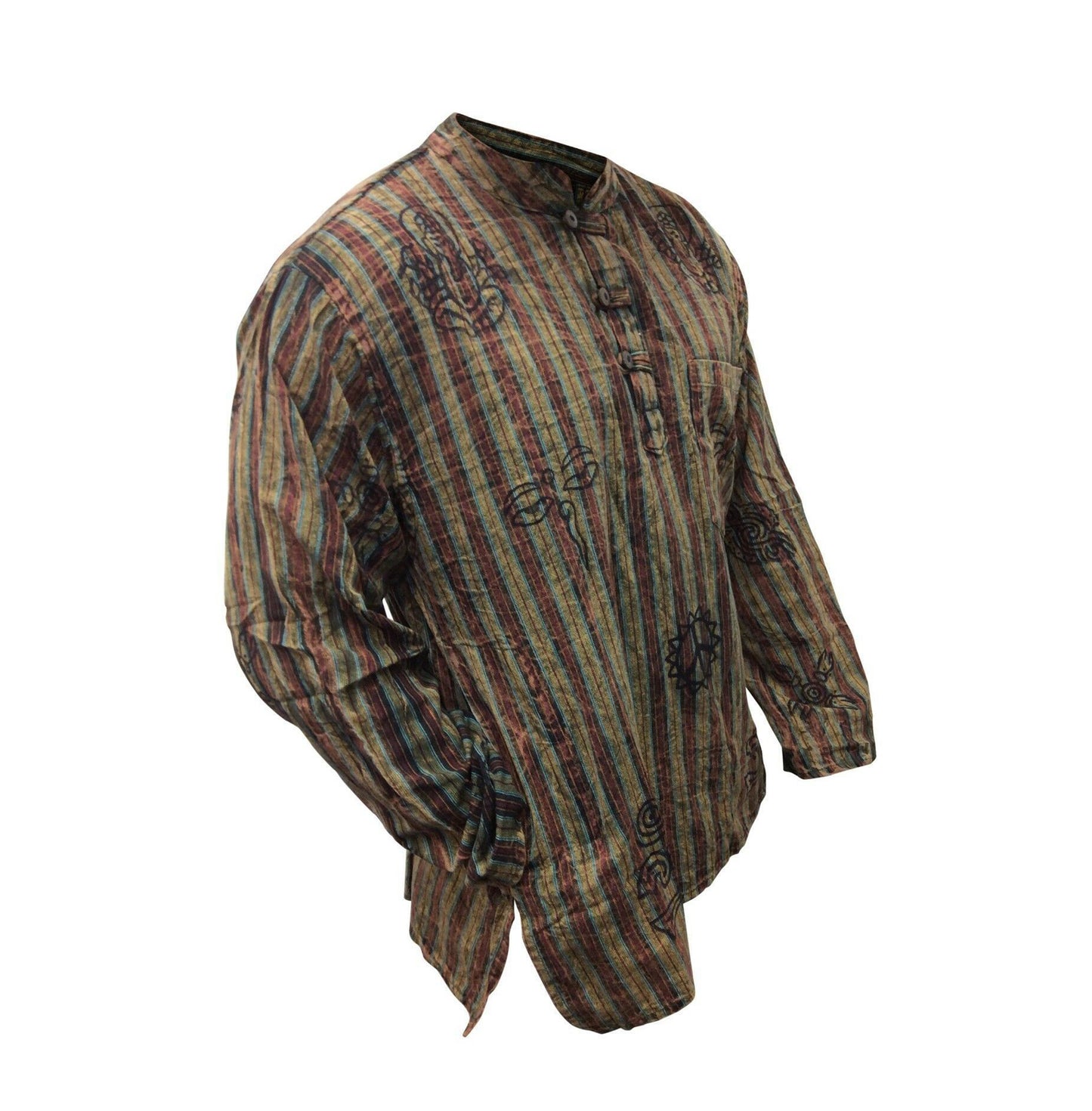 stripe-traditional-collarless-grandad-shirts-for-men