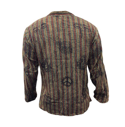 stripe-traditional-collarless-grandad-shirts-for-men