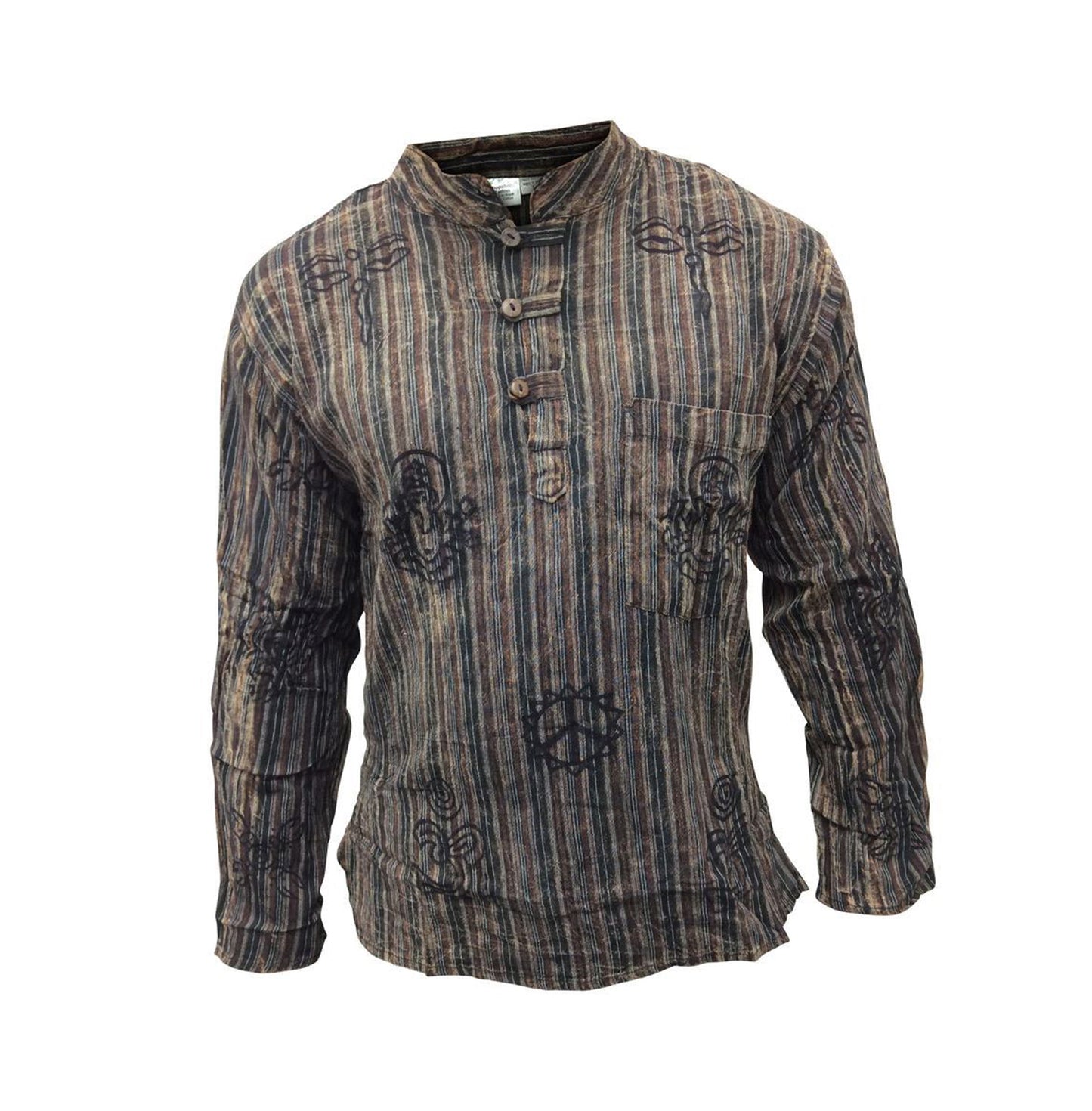 stripe-traditional-collarless-grandad-shirts-for-men