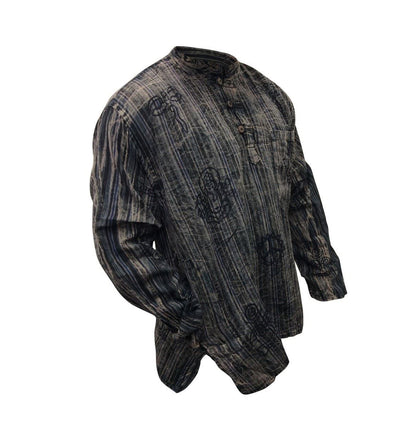 stripe-traditional-collarless-grandad-shirts-for-men