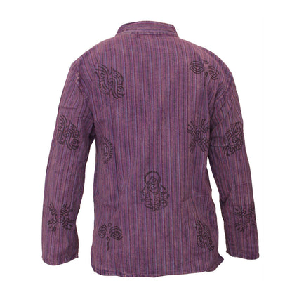 stripe-traditional-collarless-grandad-shirts-for-men