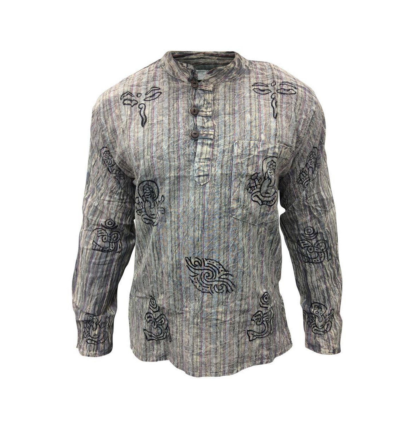 stripe-traditional-collarless-grandad-shirts-for-men