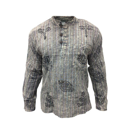 stripe-traditional-collarless-grandad-shirts-for-men