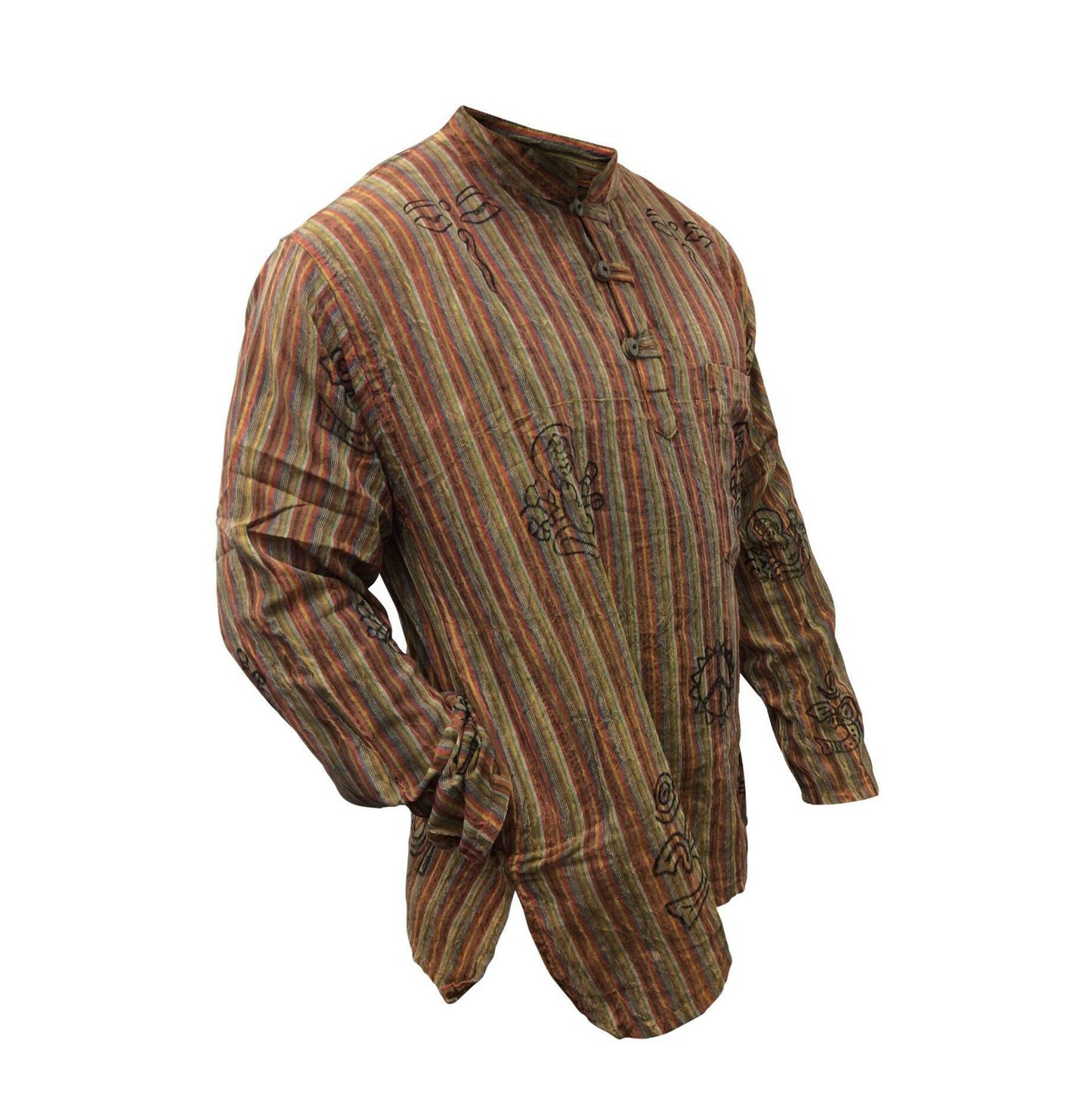 stripe-traditional-collarless-grandad-shirts-for-men