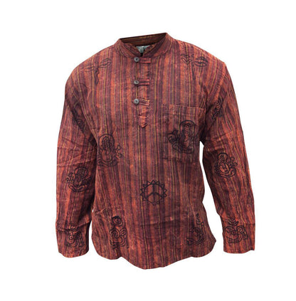 stripe-traditional-collarless-grandad-shirts-for-men