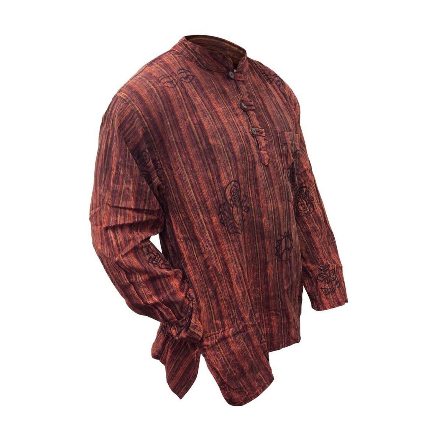 stripe-traditional-collarless-grandad-shirts-for-men