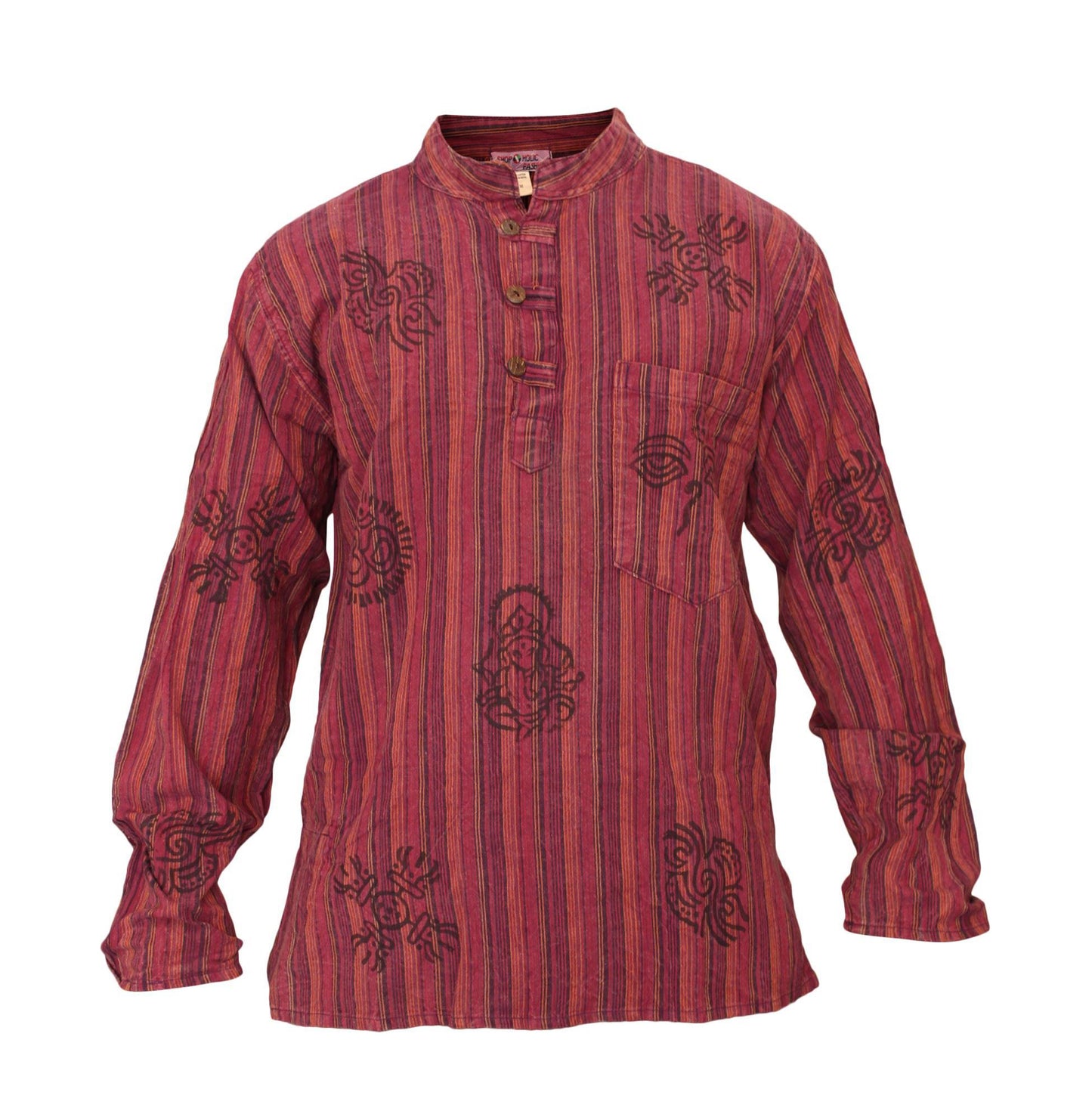 stripe-traditional-collarless-grandad-shirts-for-men