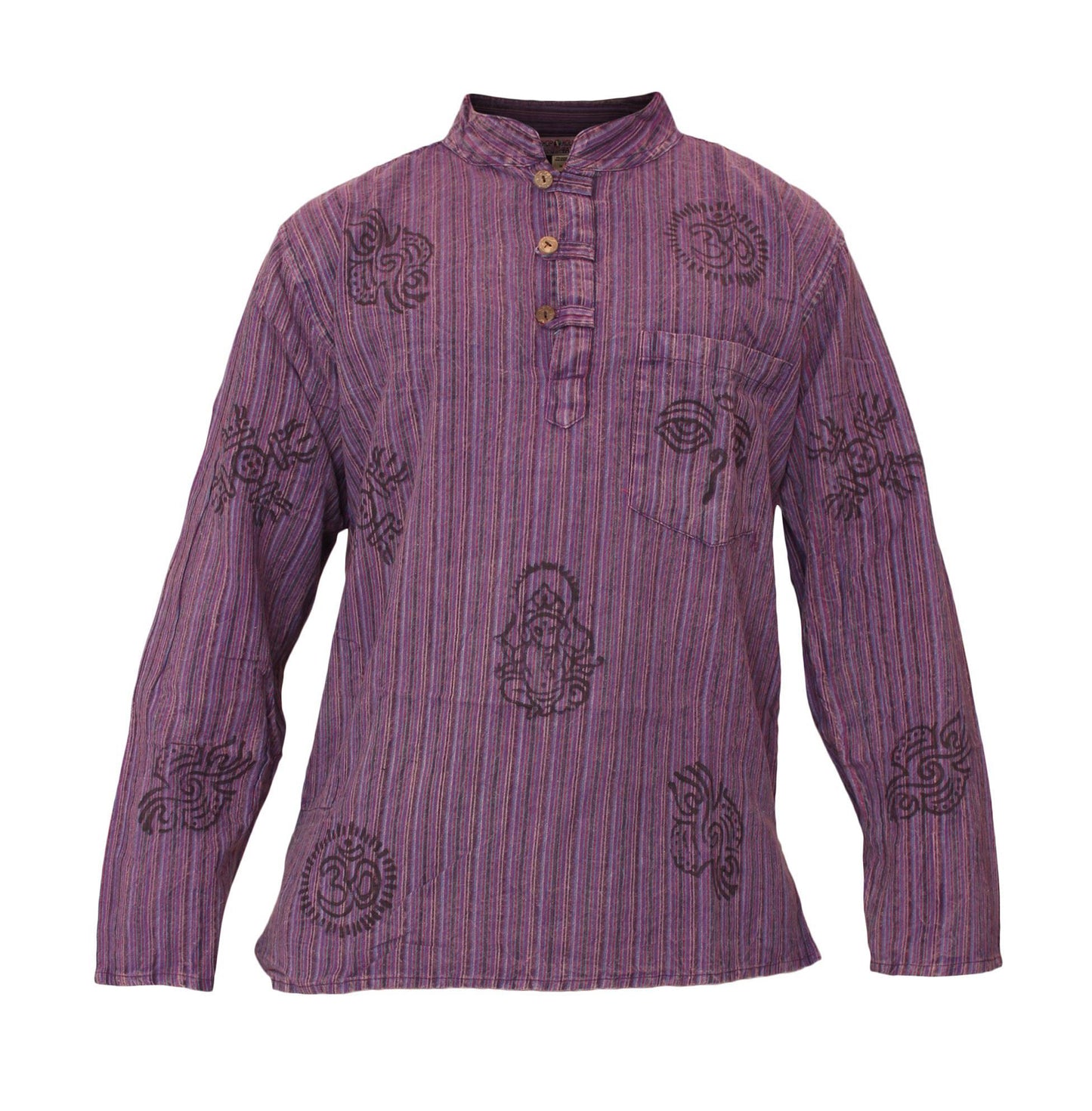 stripe-traditional-collarless-grandad-shirts-for-men