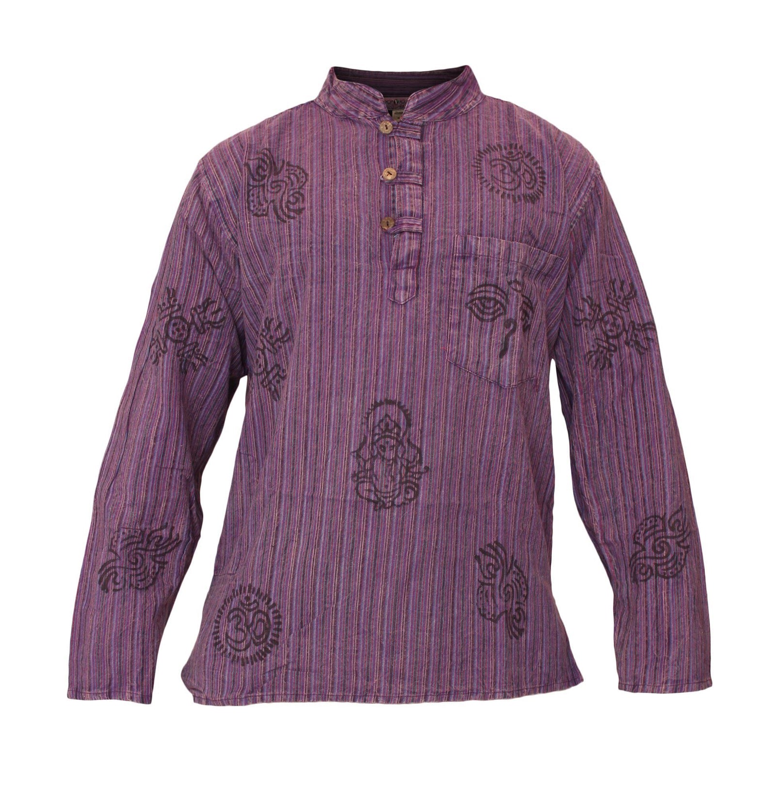 stripe-traditional-collarless-grandad-shirts-for-men