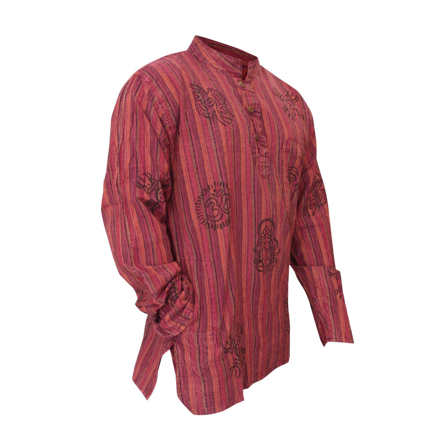 stripe-traditional-collarless-grandad-shirts-for-men