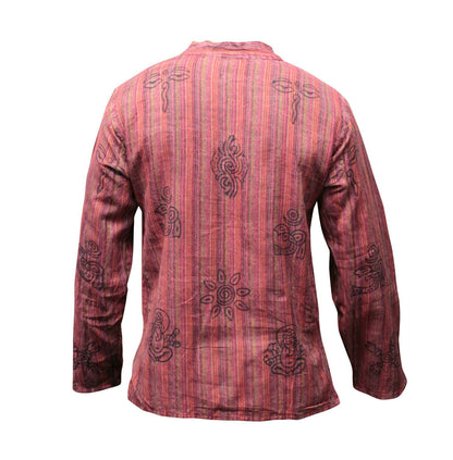 stripe-traditional-collarless-grandad-shirts-for-men