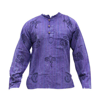 stripe-traditional-collarless-grandad-shirts-for-men