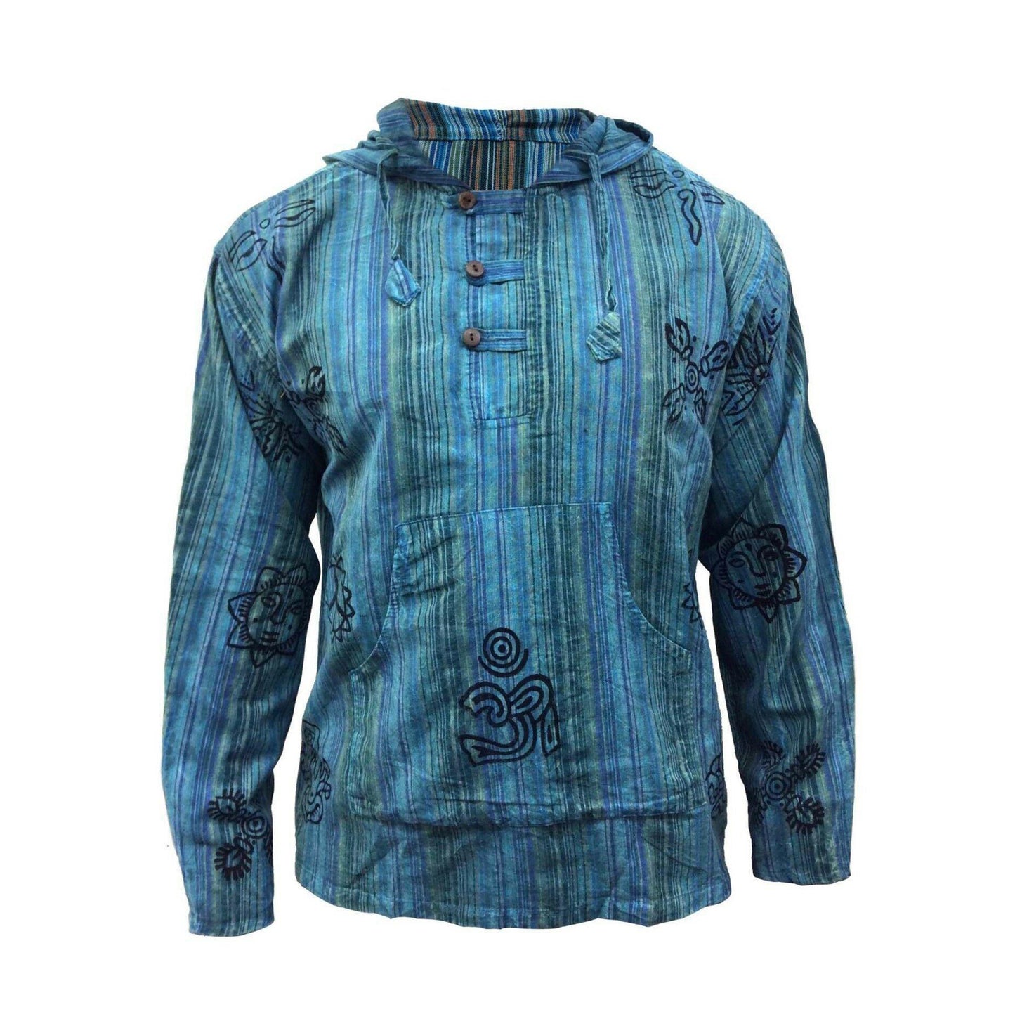 symbol-printed-striped-hoodie-shirts-for-men