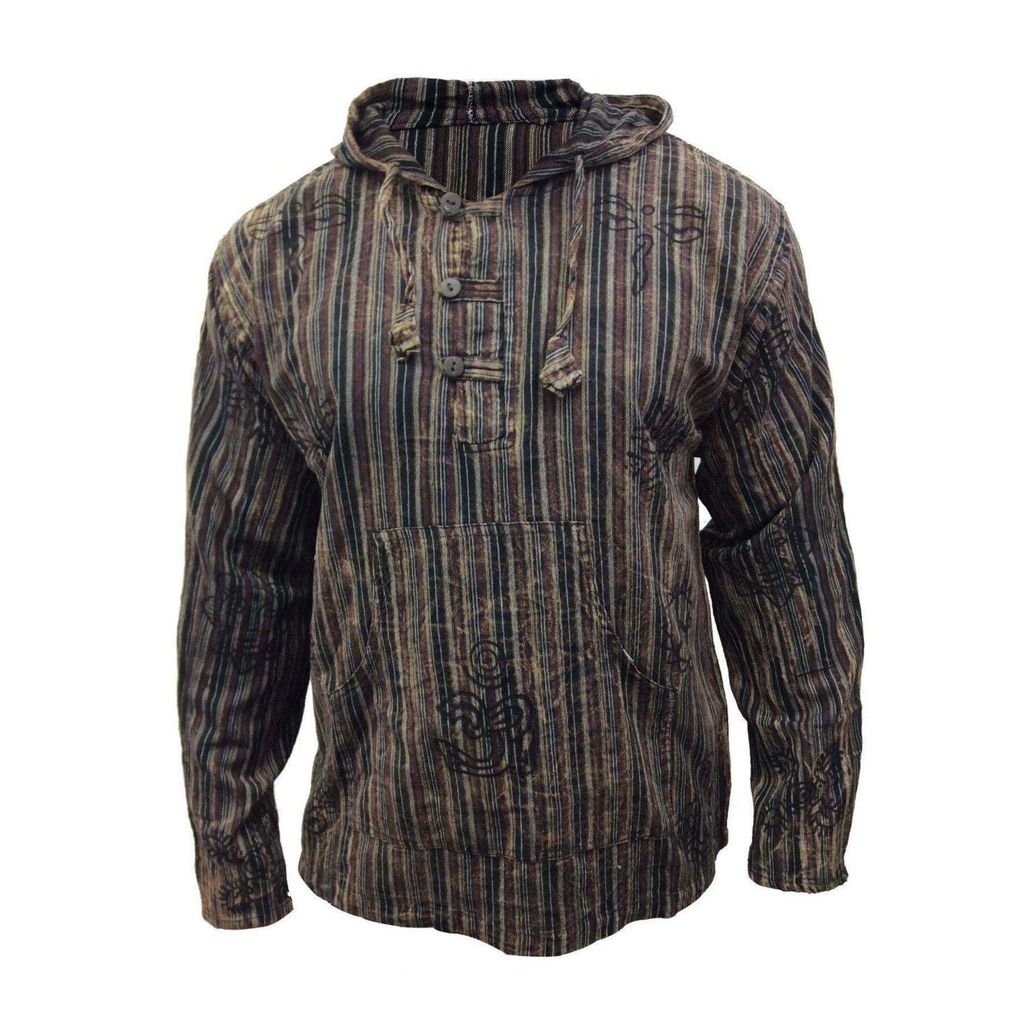 symbol-printed-striped-hoodie-shirts-for-men